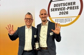 M&uuml;nchener Verein Versicherungsgruppe: Zum zehnten Mal ausgezeichnet: M&uuml;nchener Verein erh&auml;lt den Deutschen Service-Preis 2026