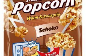 Intersnack Knabber-Gebäck GmbH & Co. KG: Chio Mikrowellen Popcorn Schoko - der schokoladig-leckere Kino-Genuss für zu Hause