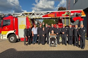 Freiwillige Feuerwehr Tönisvorst: FW Tönisvorst: Feuerwehr Tönisvorst ehrt langjährige Mitglieder - Zwei Tage voller Dank und Anerkennung