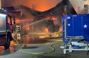 Polizeidirektion Trier: POL-PDTR: Großbrand in Industriegebiet Hermeskeil