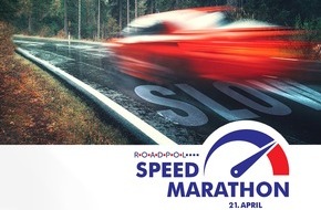 Polizeipräsidium Mittelhessen - Pressestelle Gießen: POL-GI: "ROADPOL - Speedmarathon" am Mittwoch 21.04.2021 - Hessische Polizei und Kommunen drücken in Sachen Tempo auf die Bremse