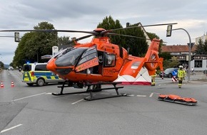 Freiwillige Feuerwehr Lage: FW Lage: Verkehrsunfall zwischen Motorrad und PKW
