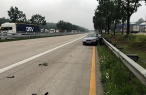 Polizeiinspektion Delmenhorst / Oldenburg - Land / Wesermarsch: POL-DEL: Autobahnpolizei Ahlhorn: Verkehrsunfall auf der Autobahn 1 im Bereich der Gemeinde Dötlingen