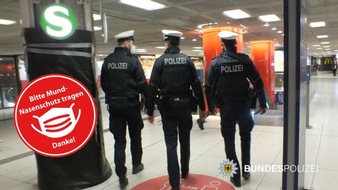 Bundespolizeidirektion München: Bundespolizeidirektion München: 21-Jähriger mit falscher Mund-Nase-Bedeckung griff Zugbegleiter an