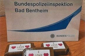 Bundespolizeiinspektion Bad Bentheim: BPOL-BadBentheim: Rund 300 Gramm Haschisch durch Bundespolizei beschlagnahmt