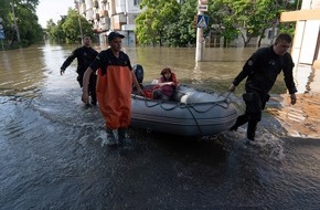 UNICEF Deutschland: Ukraine: UNICEF hilft nach Staudamm-Katastrophe