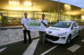 Peugeot Deutschland GmbH: Peugeot Umweltmeisterschaft / Siegerteam schaffte 2.060 Kilometer mit 60 Liter Diesel