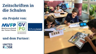 Stiftung Lesen: Pressemitteilung: Erfolgsprojekt “Zeitschriften in die Schulen” startet in die nächste Runde