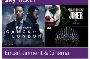 Sky Deutschland: Großes Kino und Top-Serien als Erste streamen: Das neue Entertainment & Cinema Ticket ist da