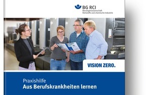 Berufsgenossenschaft Rohstoffe und chemische Industrie (BG RCI): Ungeschminkte Schilderung dramatischer Erkrankungsfolgen / Neuer Praxishilfe-Ordner der BG RCI zeigt, was man aus Berufskrankheiten lernen kann