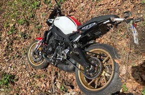 Kreispolizeibehörde Olpe: POL-OE: 67-jähriger Motorradfahrer bei Alleinunfall verletzt