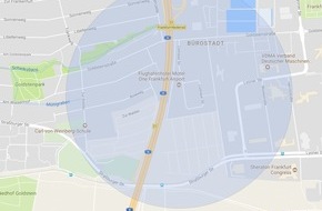 Polizeipräsidium Frankfurt am Main: POL-F: 170630 - 711 Frankfurt-Schwanheim: Informationen zur Entschärfung einer Weltkriegsbombe (Karte beachten)