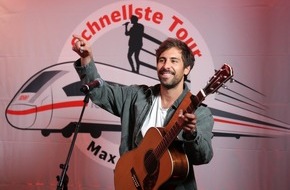 DB Fernverkehr AG: Schnellste Tour mit Max Giesinger - 4 Konzerte an 4 Bahnhöfen an nur einem Tag