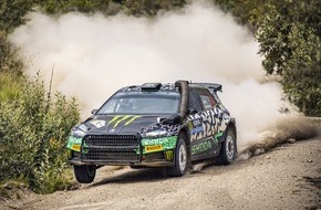 Skoda Auto Deutschland GmbH: Rallye Portugal: Škoda Fabia RS Rally2-Pilot Oliver Solberg peilt alleinige WRC2-Tabellenführung an