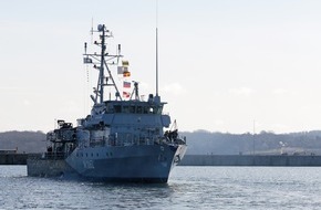 Presse- und Informationszentrum Marine: Minenjagdboot "Sulzbach-Rosenberg" kommt nach Hause