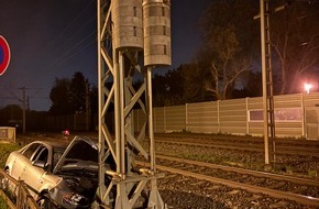 Landespolizeiinspektion Erfurt: LPI-EF: Schwerer Verkehrsunfall führt zu Einschränkungen im Bahnverkehr