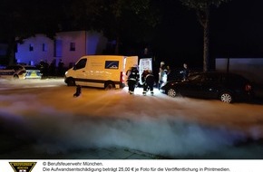 Feuerwehr München: FW-M: Gasaustritt aus Transporter (Aubing)