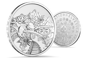 Swissmint: Latest special coin to be issued: the 20-franc "Switzerland" silver coin in honour of Switzerland