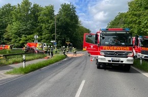 Feuerwehr Dinslaken: FW Dinslaken: Verkehrsunfall Bergerstraße