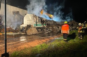 Kreisfeuerwehr Rotenburg (Wümme): FW-ROW: Brand in landwirtschaftlichen Betrieb - Feuerwehr verhindert schlimmeres