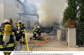 Feuerwehr München: FW-M: Garagenbrand (Westpark)