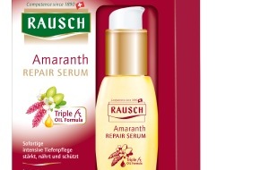 Rausch AG Kreuzlingen: Produktneuheit - RAUSCH Amaranth REPAIR-SERUM für trockenes, sprödes und strapaziertes Haar (BILD)