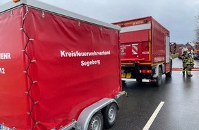 Kreisfeuerwehrverband Segeberg: FW-SE: Kräftezehrender Einsatz gegen das Wasser