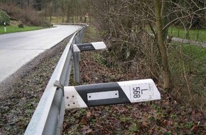 Polizeiinspektion Göttingen: POL-GÖ: (56/2016)  Unbekannte beschädigen große Anzahl Leitpfosten an der L 568 bei Bremke - Zeugen gesucht