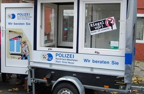 Kreispolizeibehörde Rhein-Kreis Neuss: POL-NE: Einbrecher kamen tagsüber - Präventionsmobil in Dormagen im Einsatz