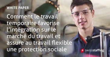 swissstaffing - Verband der Personaldienstleister der Schweiz: Marché du travail: le travail temporaire contribue à la réintégration sur le marché du travail des personnes au chômage et offre une protection sociale aux travailleurs flexibles