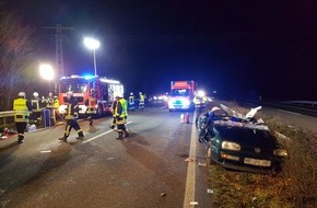 Freiwillige Feuerwehr der Stadt Goch: FF Goch: Fünf Verletzte nach schwerem Verkehrsunfall