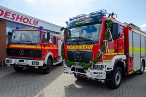 FW-RD: Feuerwehr Bordesholm stellt neues TLF 3000 in Dienst