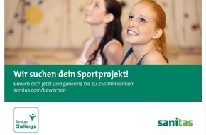 Sanitas Krankenversicherung: Förderpreis im Jugendbreitensport / Start Ausschreibung Sanitas Challenge-Preises 2019 erfolgt