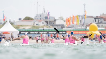 DLRG - Deutsche Lebens-Rettungs-Gesellschaft: 24. Internationaler DLRG Cup / Rettungsschwimmer aus fünf Nationen am Strand von Warnemünde