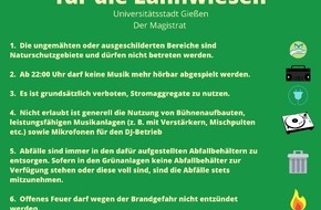 Polizeipräsidium Mittelhessen - Pressestelle Gießen: POL-GI: Pressemeldung vom 01.07.2021: Klare Regeln im Bereich der Lahnwiesen in Gießen - Gespräche und Kontrollen angekündigt