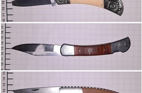 Bundespolizeidirektion Sankt Augustin: BPOL NRW: Bundespolizei beschlagnahmt mehrere Messer in Recklinghausen