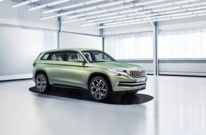 Skoda Auto Deutschland GmbH: SKODA Showcar VisionS feiert Weltpremiere auf der Volkswagen Group Night in Genf (FOTO)