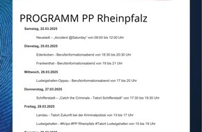 Polizeipräsidium Rheinpfalz: POL-PPRP: 2. landesweite Aktionswoche "Deine PoliZEIT" - Entdecke den Polizeiberuf hautnah!