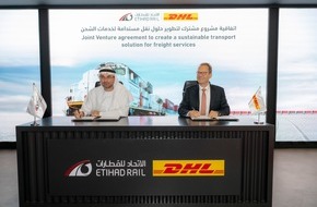 DHL Group: PM: DHL Global Forwarding setzt auf Eisenbahnnetz der Vereinigten Arabischen Emirate als zentrales Transportmittel  / PR: DHL Global Forwarding to utilize the UAE National Rail Network as one of its primary modes of transportation for ...