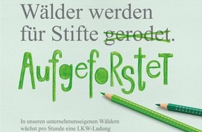 Faber-Castell: Faber-Castell startet internationale Kampagne zur Nachhaltigkeitskommunikation / Ökologische Führungsrolle des Unternehmens soll global sichtbar werden