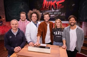 SAT.1: Klassenarbeit für Viviane Geppert, Olaf Thon, Max Giesinger und Maxi Gstettenbauer - in "LUKE! Die Schule und ich" am Freitag um 20:15 Uhr in SAT.1