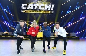 SAT.1: Wer catcht sich die europäische Krone? "CATCH! Die Europameisterschaft im Fangen" läuft am 17. Januar 2020 auf zwei Sendern - in SAT.1 und in Österreich auf PULS 4