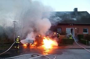 Polizei Minden-Lübbecke: POL-MI: Carportbrand verursacht hohen Sachschaden