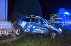 Kreispolizeibehörde Herford: POL-HF: Fahrlässige Körperverletzung bei Verkehrsunfall - Vorfahrt missachtet