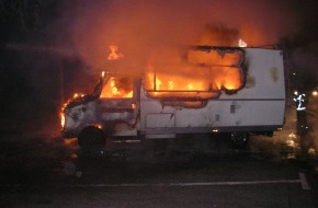 Polizei Düren: POL-DN: Voll beladenes Wohnmobil ausgebrannt