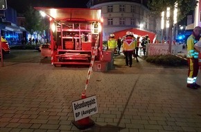 Feuerwehr Mettmann: FW Mettmann: Verletzte beim Reizgsangriff auf dem Heimatfest