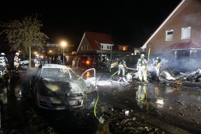 FW Norderstedt: Silvesterbilanz der Feuerwehr Norderstedt - Zunächst ruhiger Jahreswechsel, dann Großbrand