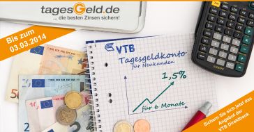 franke-media.net: Aktion bis 3. März: VTB Direktbank erhöht Tagesgeldzins auf 1,50%