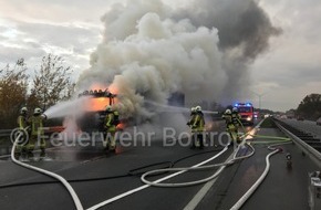Feuerwehr Bottrop: FW-BOT: Brennt LKW auf A31