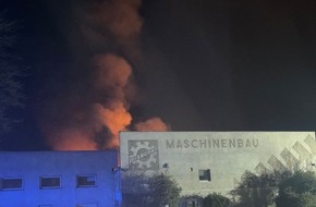 Kreisfeuerwehrverband Segeberg: FW-SE: Gebäudebrand auf ehemaligen Firmengelände